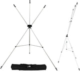 Westcott X-Drop Wrinkle-Resistant Backdrop Kit (Rich Black, 5' x 7') includes stand and carry case