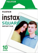 Fujifilm Instax Square Film for SQ10 Cameras (40 Exposures) with Cleaning Cloth Bundle
