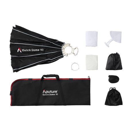 Aputure STORM 400x Tunable White LED Monolight (Gold Mount) with 35-Inch Softbox - 9