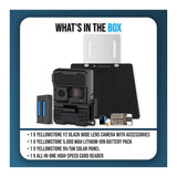 Yellowstone Y2 Black Wide Lens Camera Bundle with Battery, Solar Panel, Card Reader, and Accessories - 9