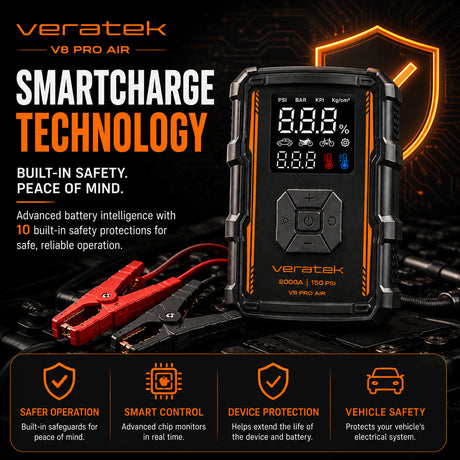 Veratek V8 Pro Air (Gray, Orange, Black) Infog_4