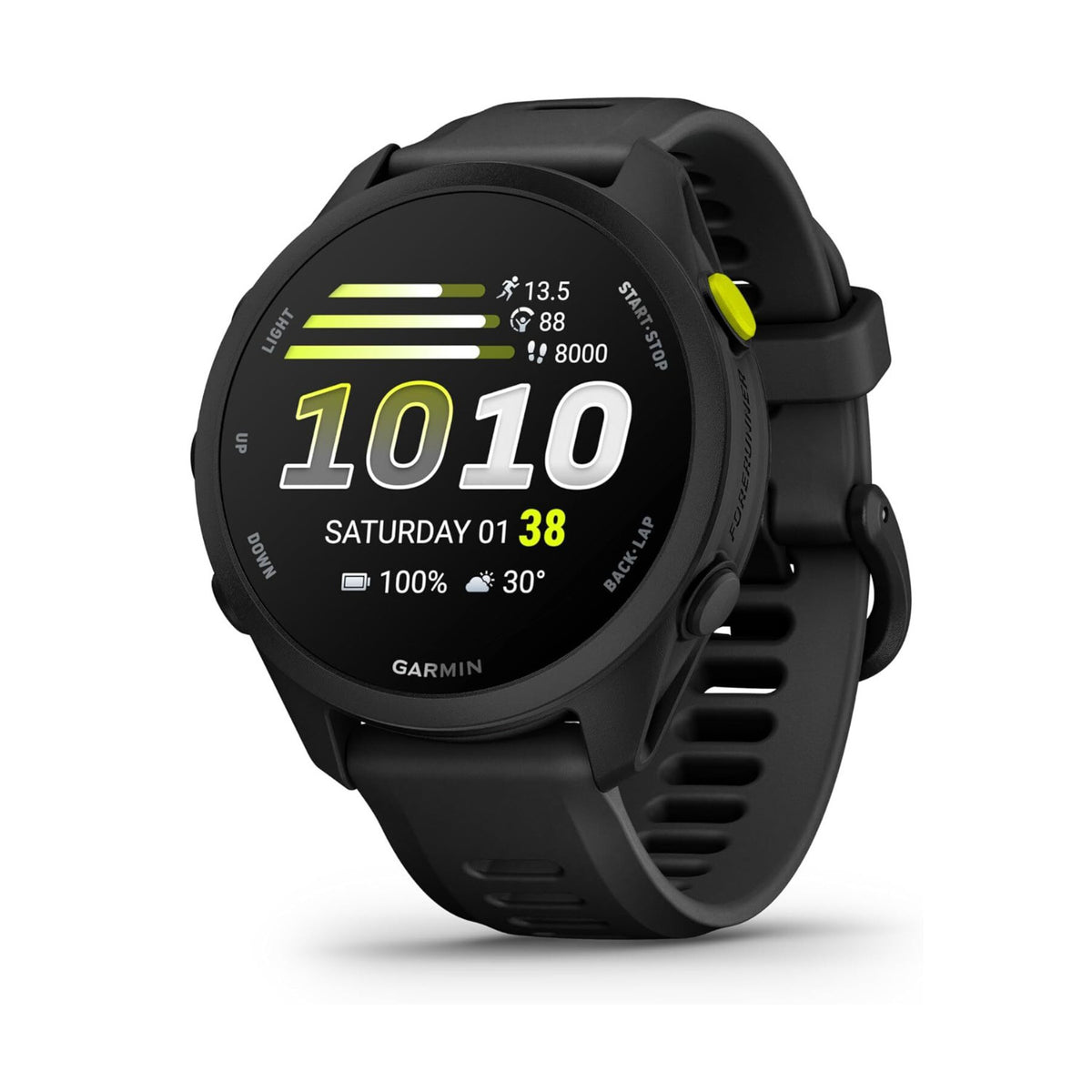 Garmin Forerunner 70 AMOLED GPS Running Smartwatch (Black) - 1