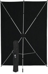 Westcott X-Drop Wrinkle-Resistant Backdrop Kit (Rich Black, 5' x 7') Includes lightweight stand, backdrop, and carry case