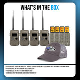 Cuddeback CuddeLink Wireless, Low-Glow IR LED Camera Bundle with Accessories