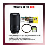 Tamron 70-300mm F/4.5-6.3 Di III RXD Lens (Sony E-Mount) with Accessories Bundle - 9