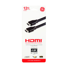 GE 83799-S112ft 4K FHD HDR High-Definition Multimedia Interface A/V Cable - 1