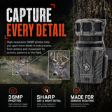 Stealth Cam Revolver 36MP 360-Degree Cellular Trail Camera with 1/4-Inch Threaded Mount Bundle