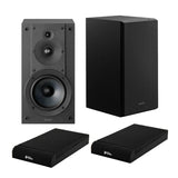 Sony SSCS5M2 3-Way 3-Driver Bookshelf Speaker System (Black) Bundle with Isolation Pads - 1