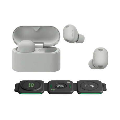Sony WF-1000XM6 Wireless Earbuds (Platinum Silver) with 3in1 Portable Accessory - 1