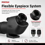 Pentax PF-65EDA II 65mm Spotting Scope (Angled Viewing, Eyepiece Required)