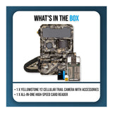 Yellowstone Y2 4G LTE Cellular Trail Camera Bundle with High-Speed Card Reader, and Accessories - 9