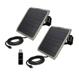 Stealth Cam FieldMAX EX 10-Inch Solar Panel (2-Pack) Bundle with Card Reader - 1
