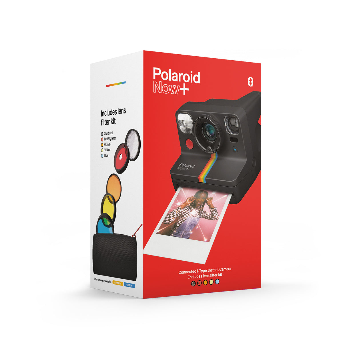 Polaroid NOW+ Instant Film Camera (Black)