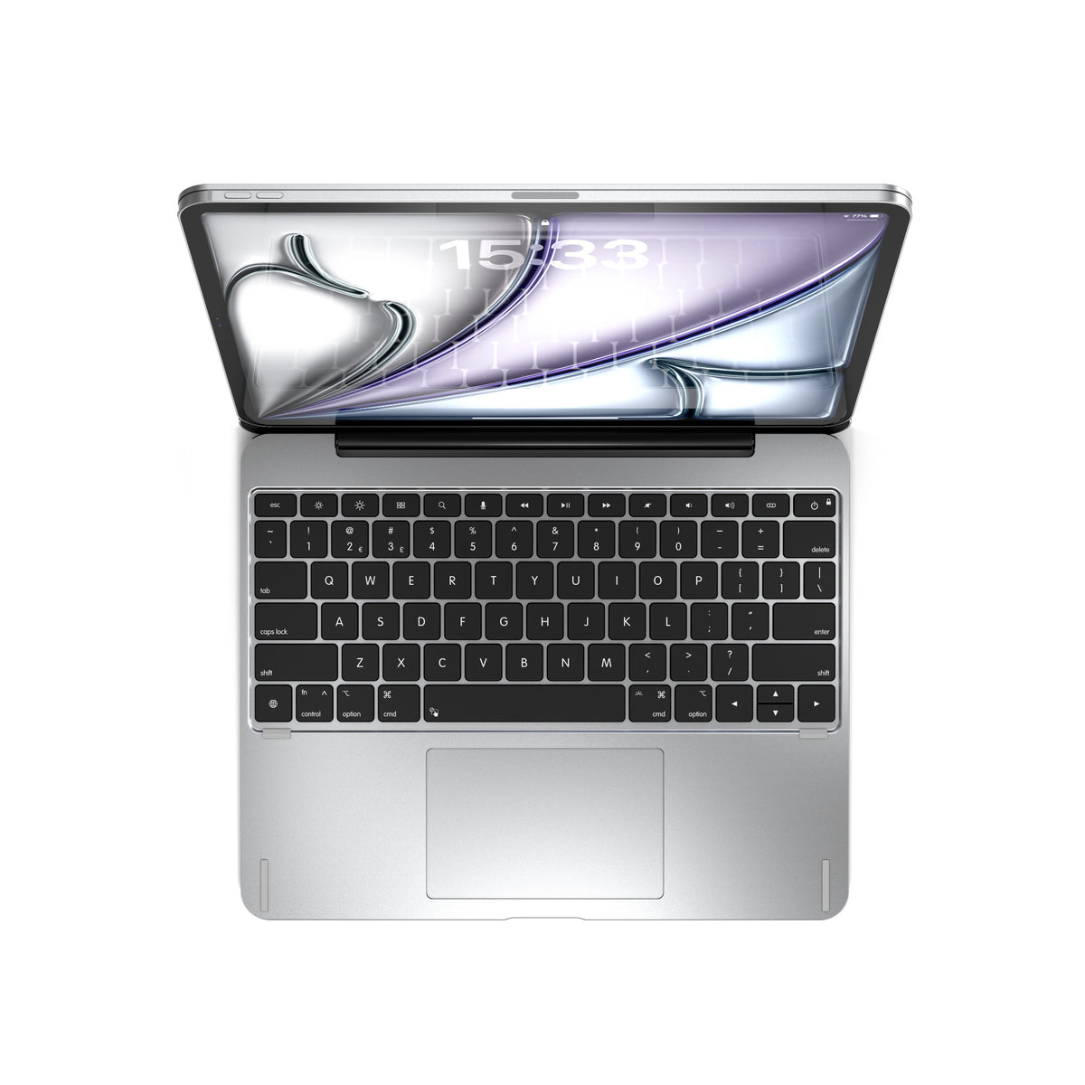 Brydge MAX 13.0 Aluminum Keyboard Case for iPad Air 13 (Silver)-4