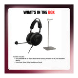 Sony INZONE H6 Air Open-Back Wired Gaming Headset (Black) with Metal Alloy Headphone Stand Bundle-9