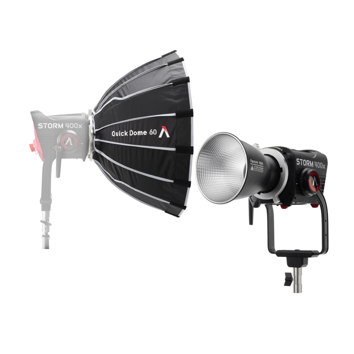 Aputure STORM 400x Tunable White LED Monolight (Gold Mount) with 24-Inch Softbox - 1