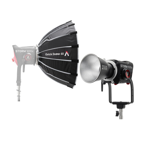 Aputure STORM 400x Tunable White LED Monolight (Gold Mount) with 24-Inch Softbox - 1