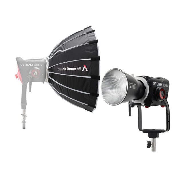 Aputure STORM 400x Tunable White LED Monolight (Gold Mount) with 24-Inch Softbox - 1
