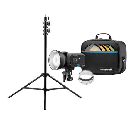 Westcott FJ250 Touchscreen Strobe with Battery and Heavy-Duty Light Stand Bundle - 1