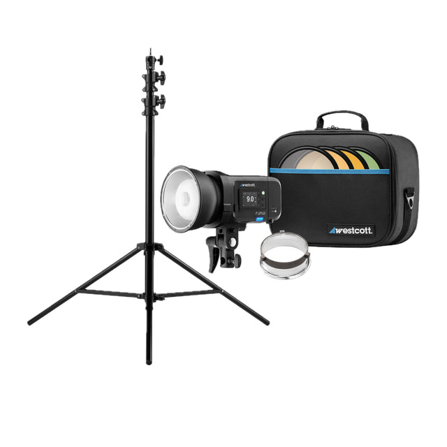Westcott FJ250 Touchscreen Strobe with Battery and Heavy-Duty Light Stand Bundle - 1