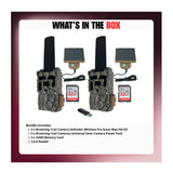 Browning Trail Camera Defender Wireless Pro Scout Max HD-DV (2-Pack) Bundle with Solar Power Pack - 9