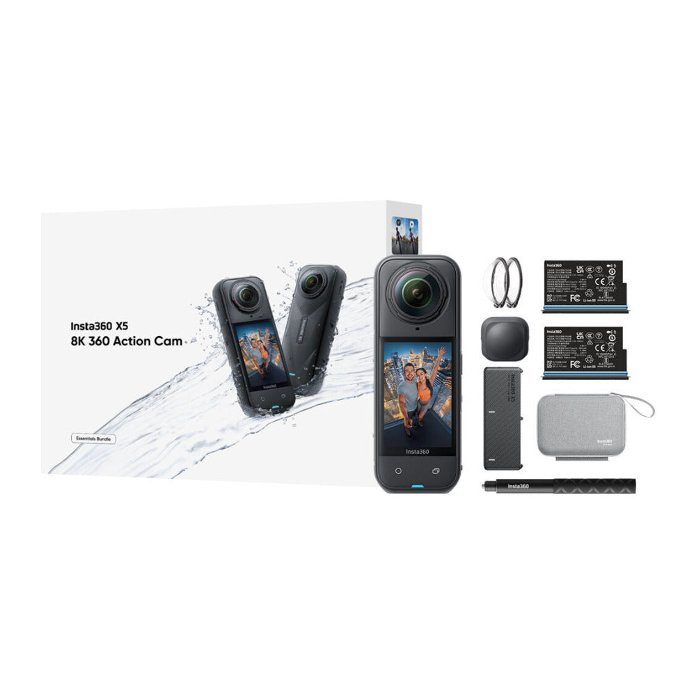 Insta360 X5 8K30 360 Degrees Action Camera with 72MP Photos and AI Stabilization Bundle (Black)-2