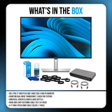 Dell Pro 27-Inch Plus QHD 100Hz USB-C Hub IPS Monitor Bundle