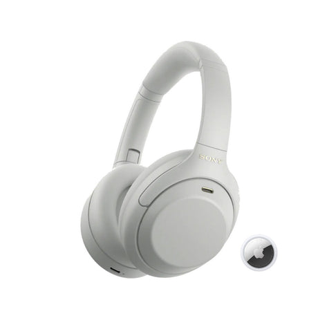 Sony WH-1000XM4C Gen2 Wireless Noise Cancelling Headphones (Silver) with Accessory-1