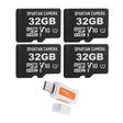 Spartan Camera 32GB Micro Memory Card with Adapter and Card Reader Bundle