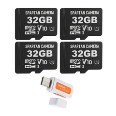 Spartan Camera 32GB Micro Memory Card with Adapter and Card Reader Bundle