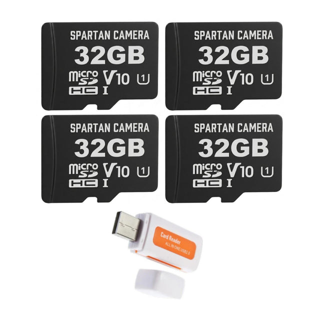 Spartan Camera 32GB Micro Memory Card with Adapter and Card Reader Bundle