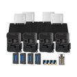 Yellowstone Y2 Black Wide Lens Bundle with Batteries, Solar Panels, and Accessories (4-Pack) - 1