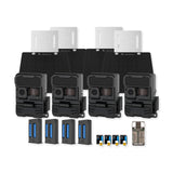 Yellowstone Y2 Black Wide Lens Bundle with Batteries, Solar Panels, and Accessories (4-Pack) - 1
