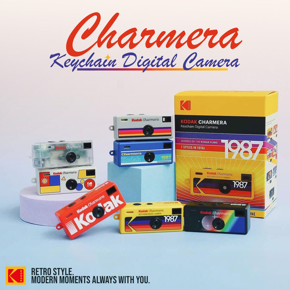 Kodak Charmera Key Chain Digital Camera Bundle with Accessories