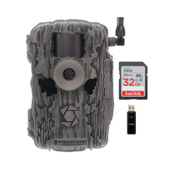 Stealth Cam Fusion X-Pro 36MP 720P Cellular Dual Sim Trail Camera Bundle with 32GB Card and Reader - 1