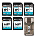 Kingston Canvas Go Plus 64GB Gen4 200MB/s UHS-I U3 V30 Memory Card (5-Pack)-a9f7746c75f26194.jpg
