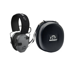 Walker's Razor Junior Electronic Youth & Women's Hearing Protection Muff (Grey) with Protective Case - 1