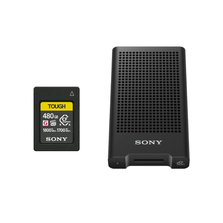 Sony 480GB CFexpress Type A TOUGH Memory Card with CFexpress Type A Card Reader Bundle - 1