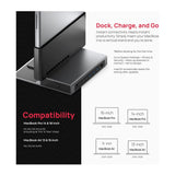 Brydge ProDock Duo TB4 Docking Station Bundle with Adapter Sleeve for 13-Inch Macbook Air - 4