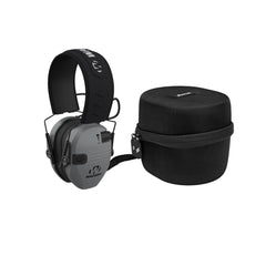 Walker's Razor Junior Electronic Youth & Women's Hearing Protection Muff (Grey) with Protective Case - 1