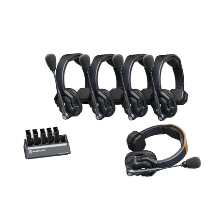 Hollyland Solidcom SE Global 5S 5-Person Single-Ear Headset Intercom System (2.4 GHz) with Hard Case - 2