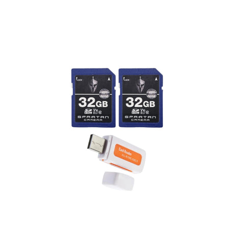 Spartan 32GB Class 10 SD Card (2-Pack) with Micro SD Reader and Writer Bundle - 1