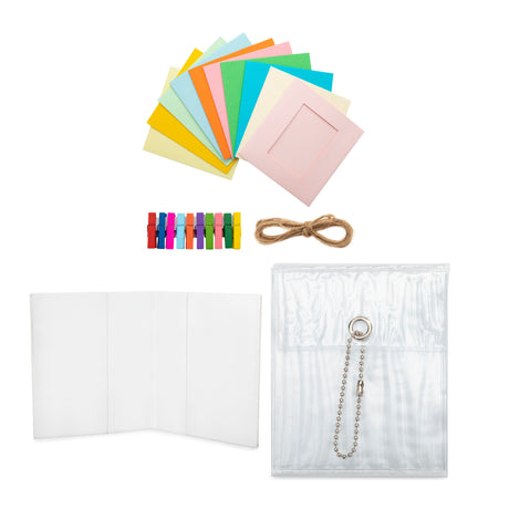 Polaroid Accessory Bundle with Transparent Hanging Album, V Frame & Paper Frame