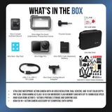 Xtra Edge Action Camera with 128GB MicroSD Card, 50-In-1 Action Camera Accessory Kit and Case Bundle
