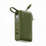 ReelCharge 10,000 mAh 65W Power Bank Flex (Dark Sage)