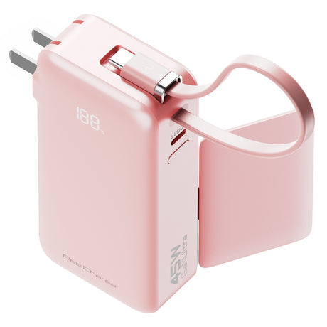 ReelCharge ReFlextion 10,000 mAh mAh Power Bank (Pink)