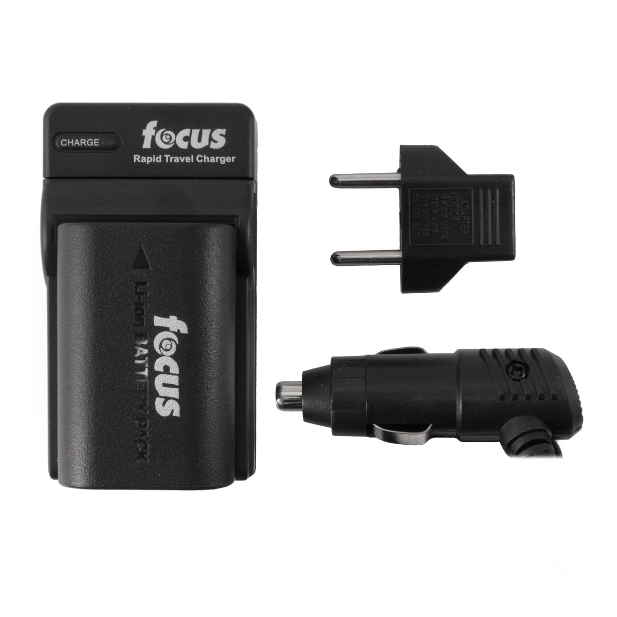 Focus Camera 2000mAh Li-ion Battery & Charger for Canon LP-E6N Devices