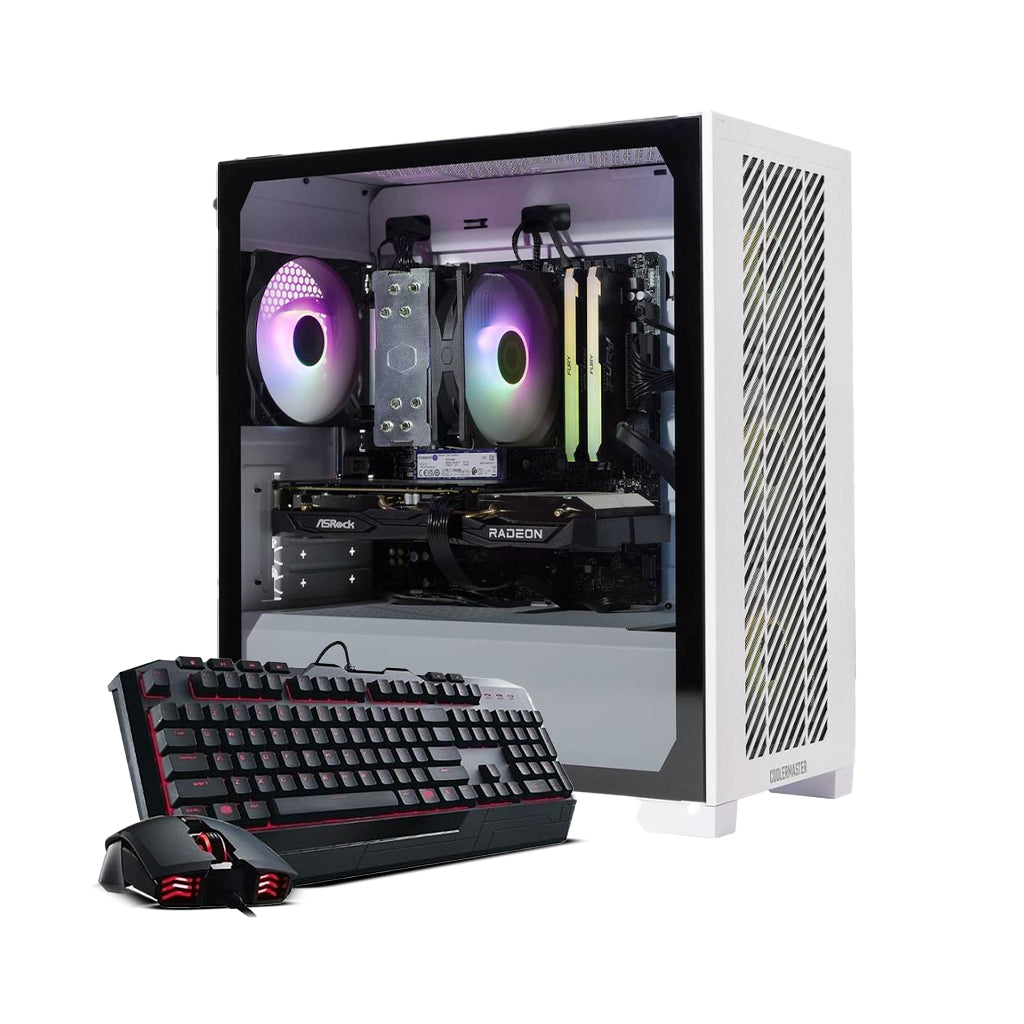 Cooler Master WHITE R7 5700GT/32GB/1TB/ GTX 4060 8GB Card Gaming Desktop