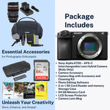 Sony Alpha 6700  APS-C Interchangeable Lens Hybrid Camera Body with Mug, SD Card and Essentials Kit