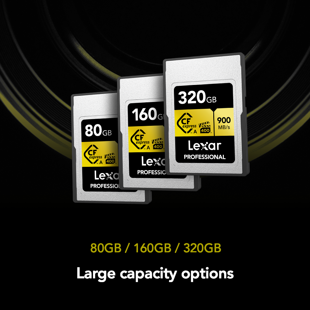 Lexar 160GB Professional CFexpress Type A Card GOLD Series